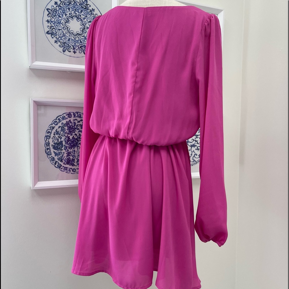FRANCESCA’S PINK WRAP DRESS💞💞💞 - Picture 4 of 5